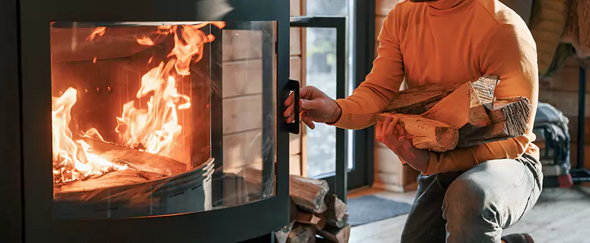 Residential Fireplace Ceramic Glass Installation in Millbrook, NS