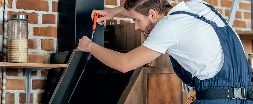 Old Rusted Metal Fireplace Repair And Replacement in Millbrook, NS